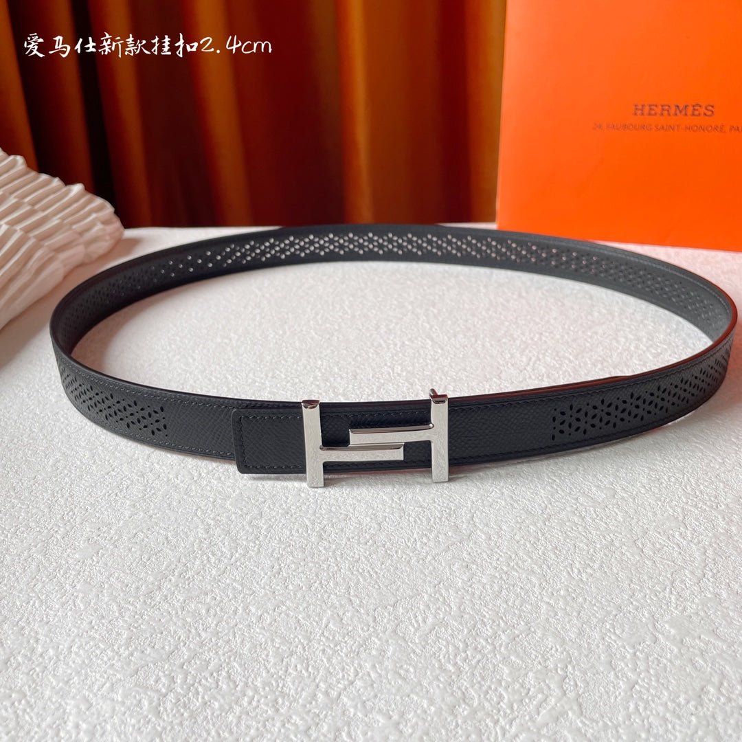 H New Kelly Garden Party 24mm Women's Double sided Epsom Belt