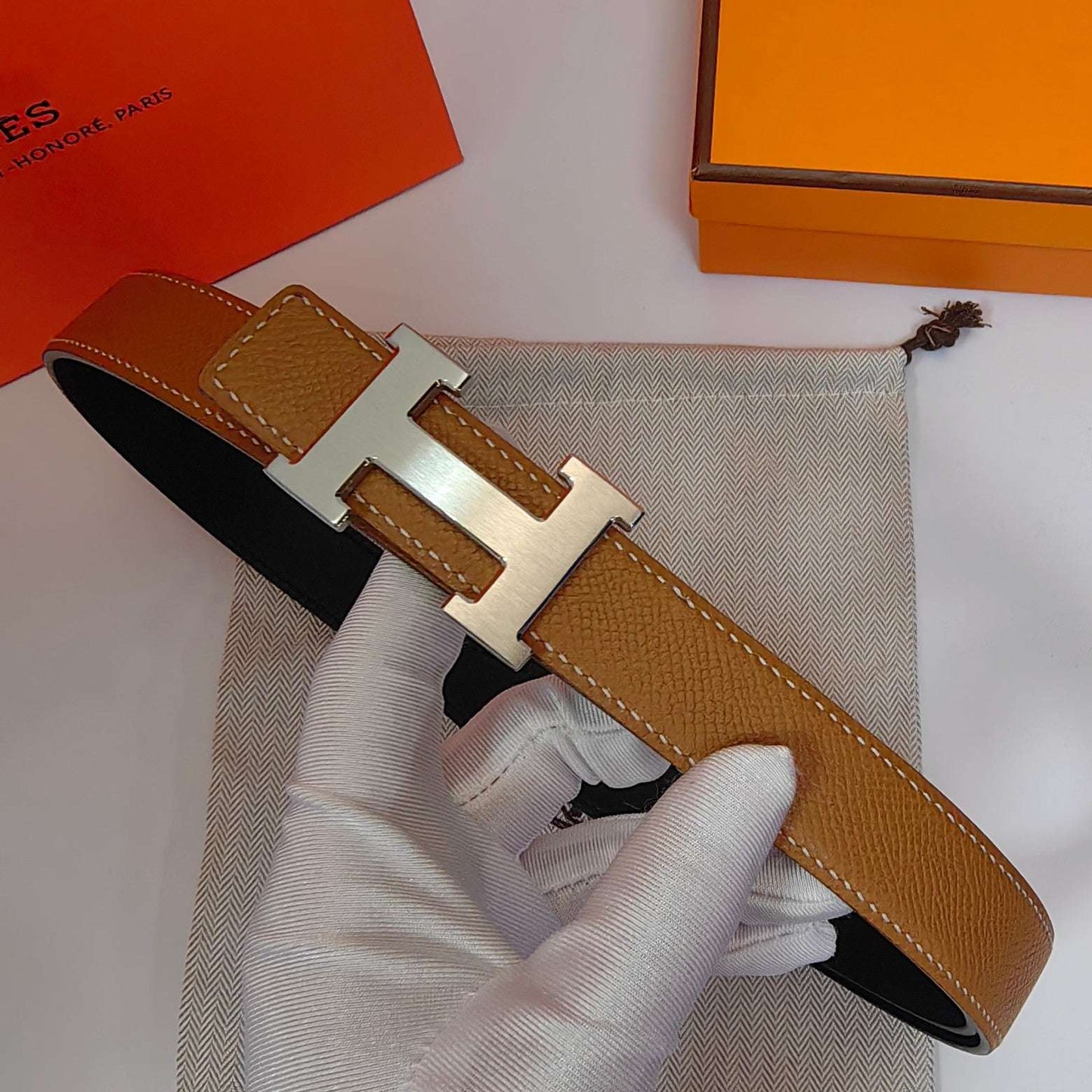 H New Kelly Garden Party 25mm Women's  Epsom Belt