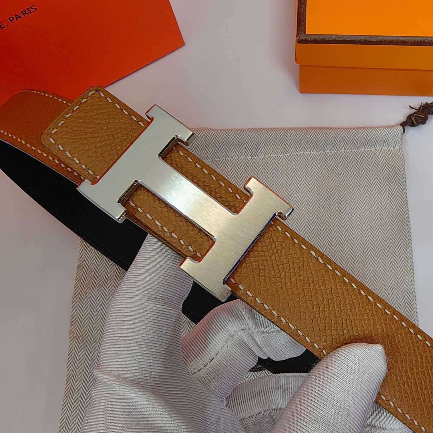 H New Kelly Garden Party 25mm Women's  Epsom Belt