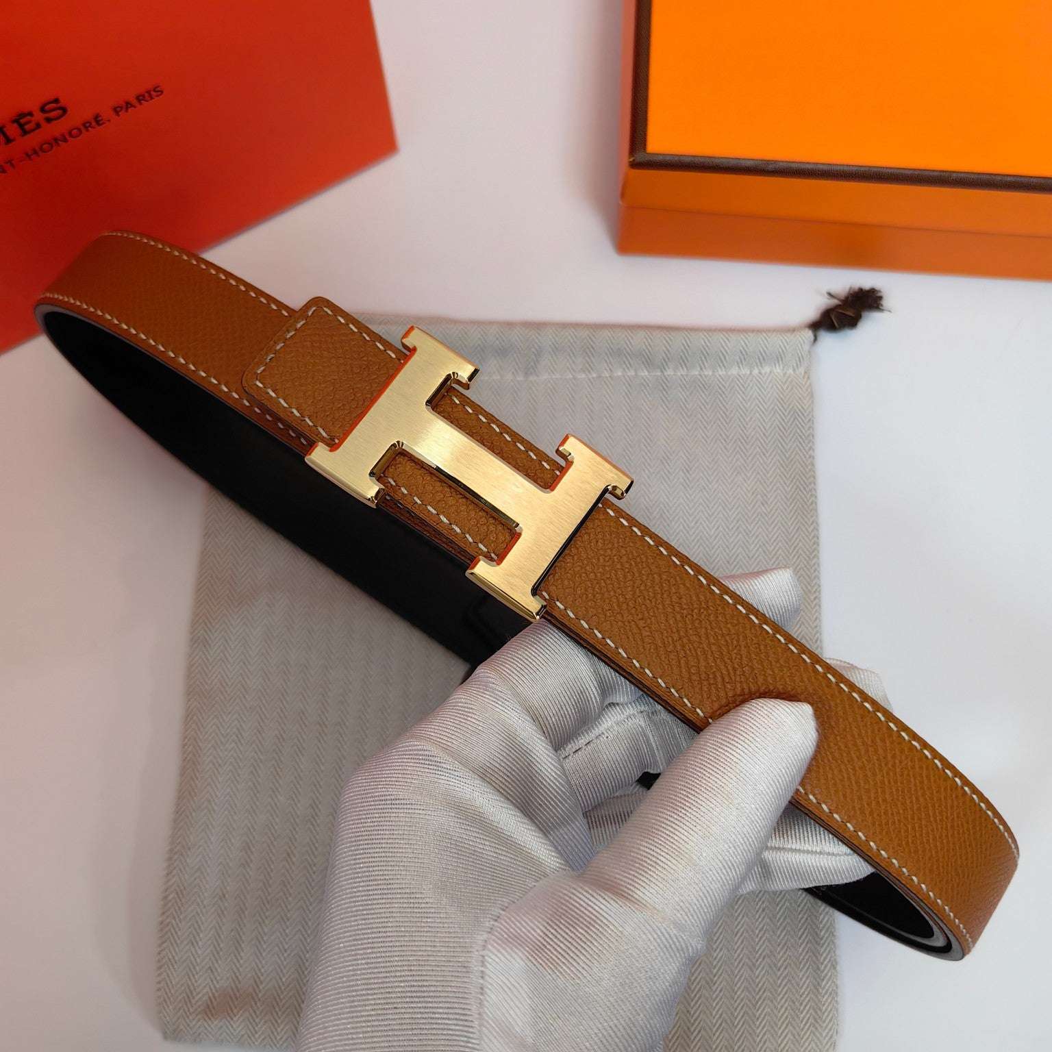 H New Kelly Garden Party 25mm Women's  Epsom Belt