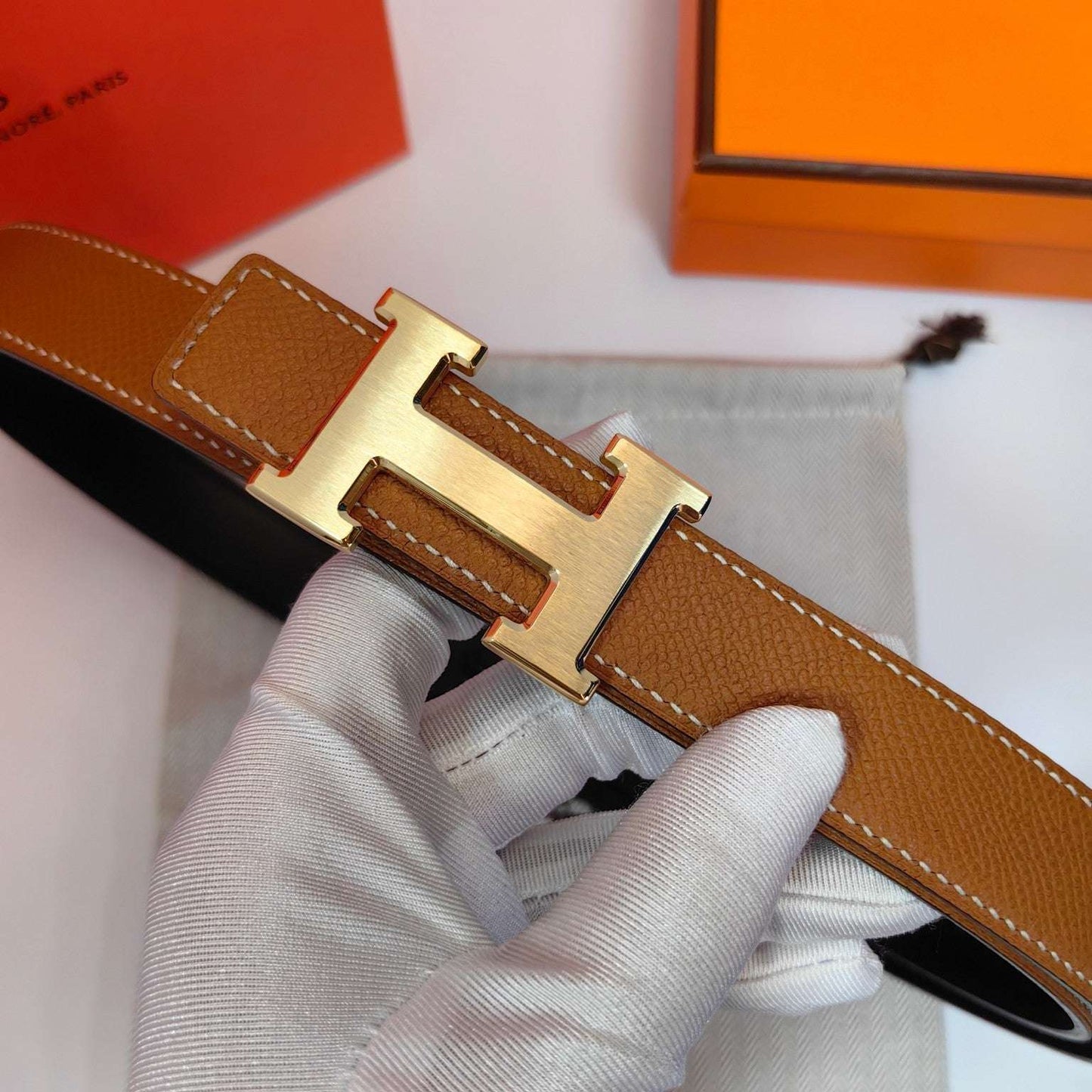 H New Kelly Garden Party 25mm Women's  Epsom Belt
