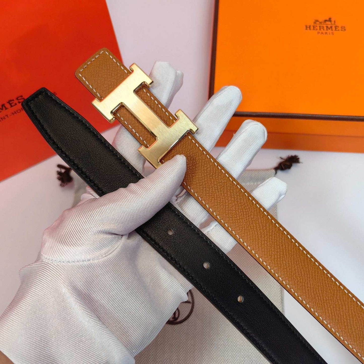 H New Kelly Garden Party 25mm Women's  Epsom Belt