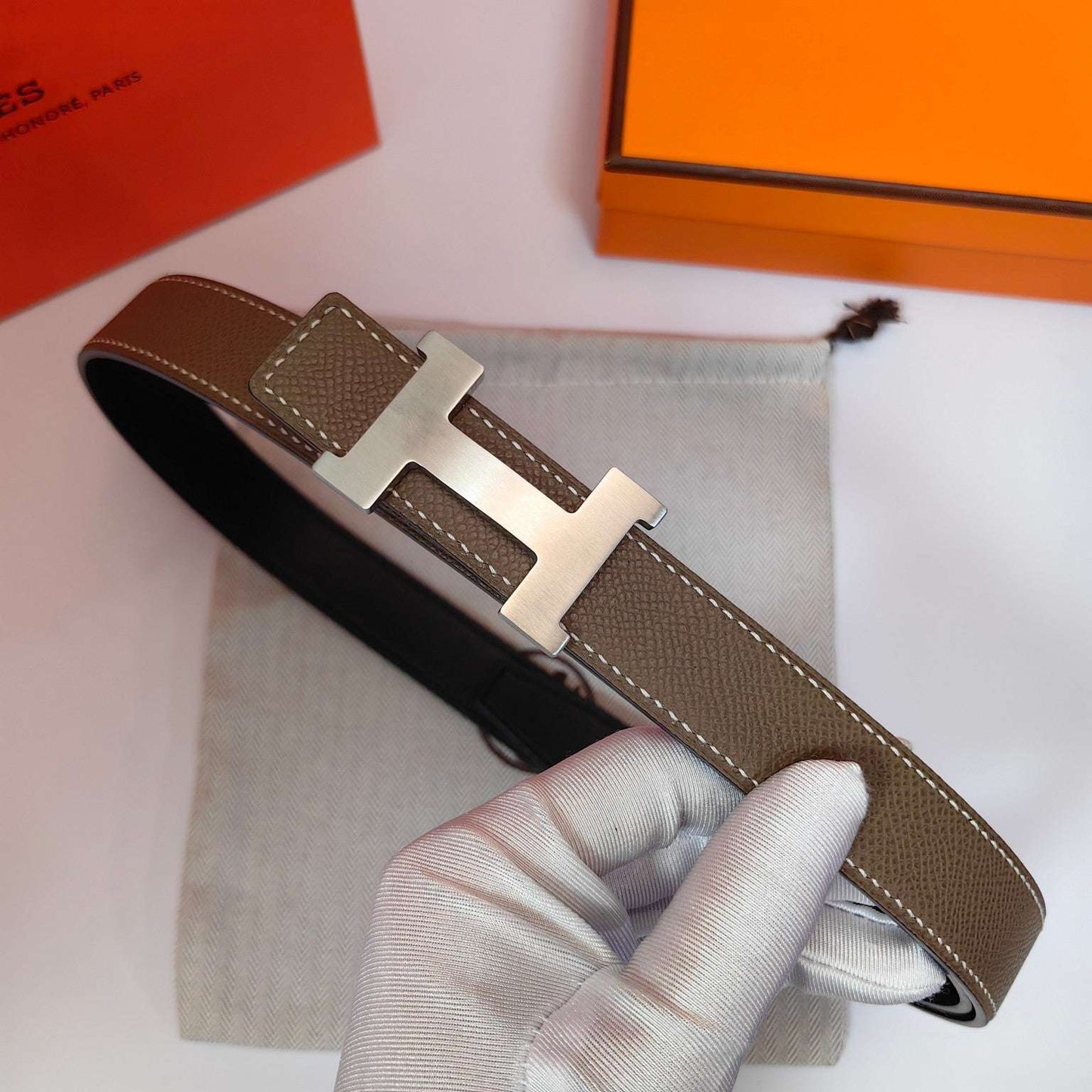 H New Kelly Garden Party 25mm Women's  Epsom Belt
