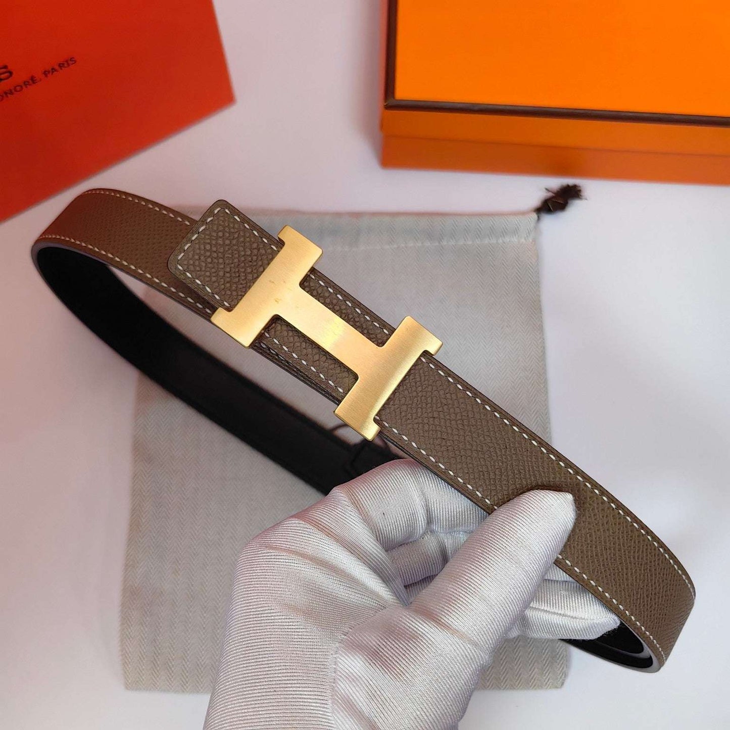 H New Kelly Garden Party 25mm Women's  Epsom Belt