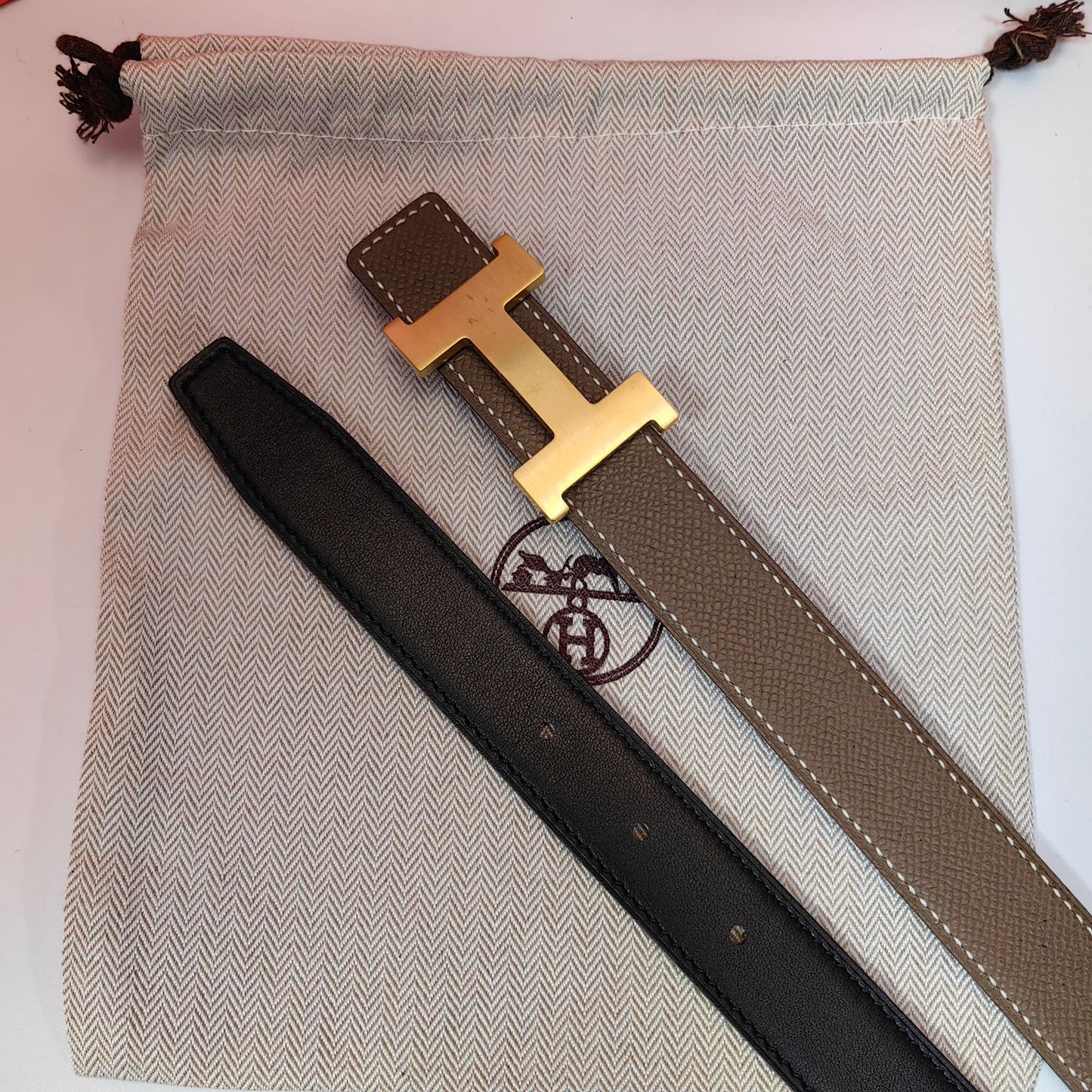 H New Kelly Garden Party 25mm Women's  Epsom Belt