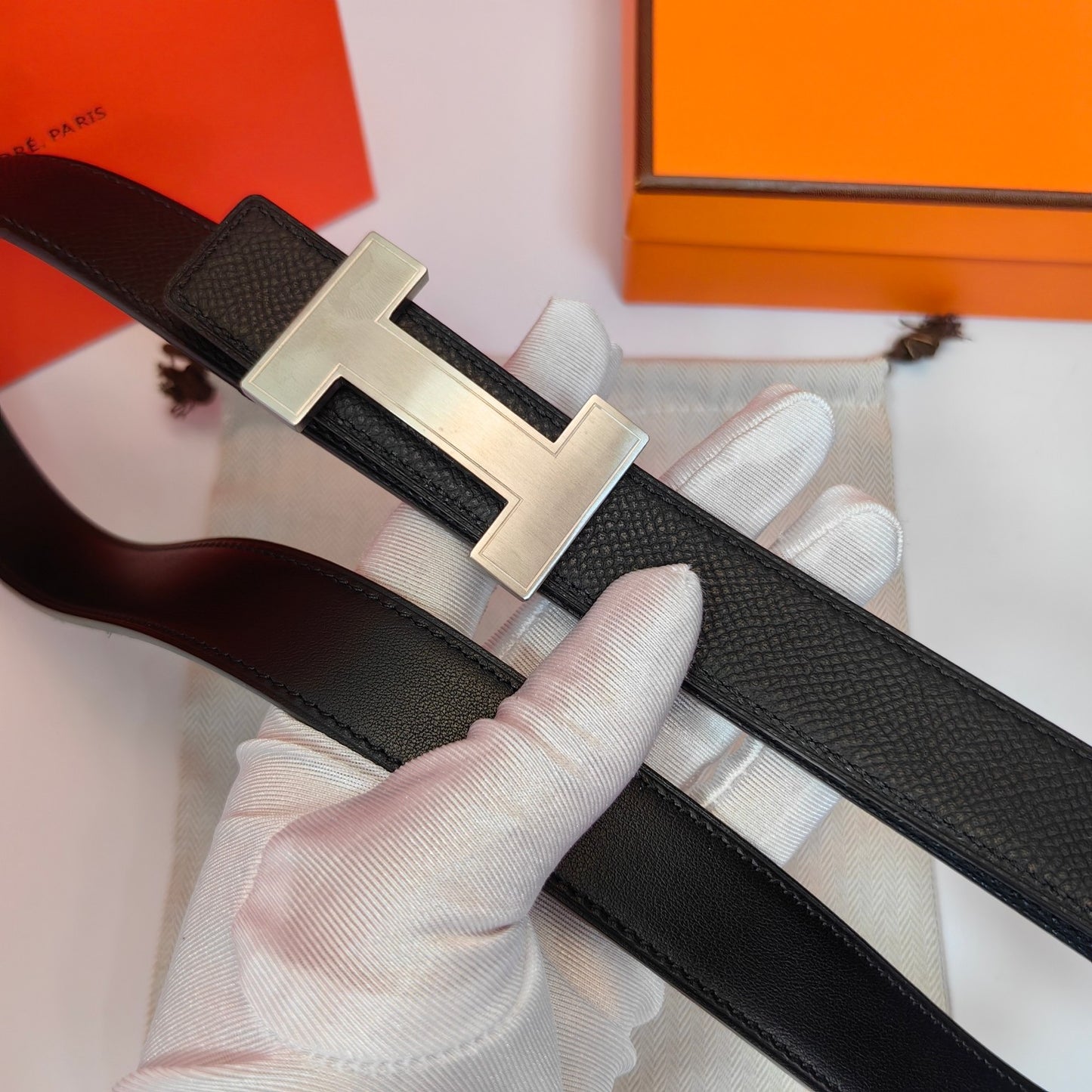 H New Kelly Garden Party 25mm Women's  Epsom Belt