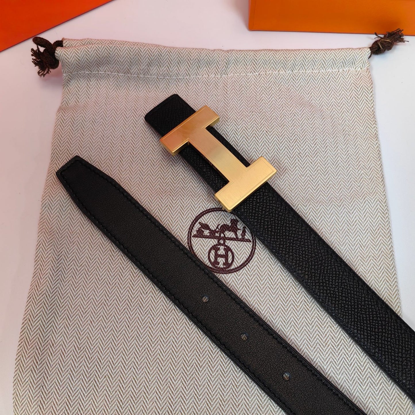 H New Kelly Garden Party 25mm Women's  Epsom Belt