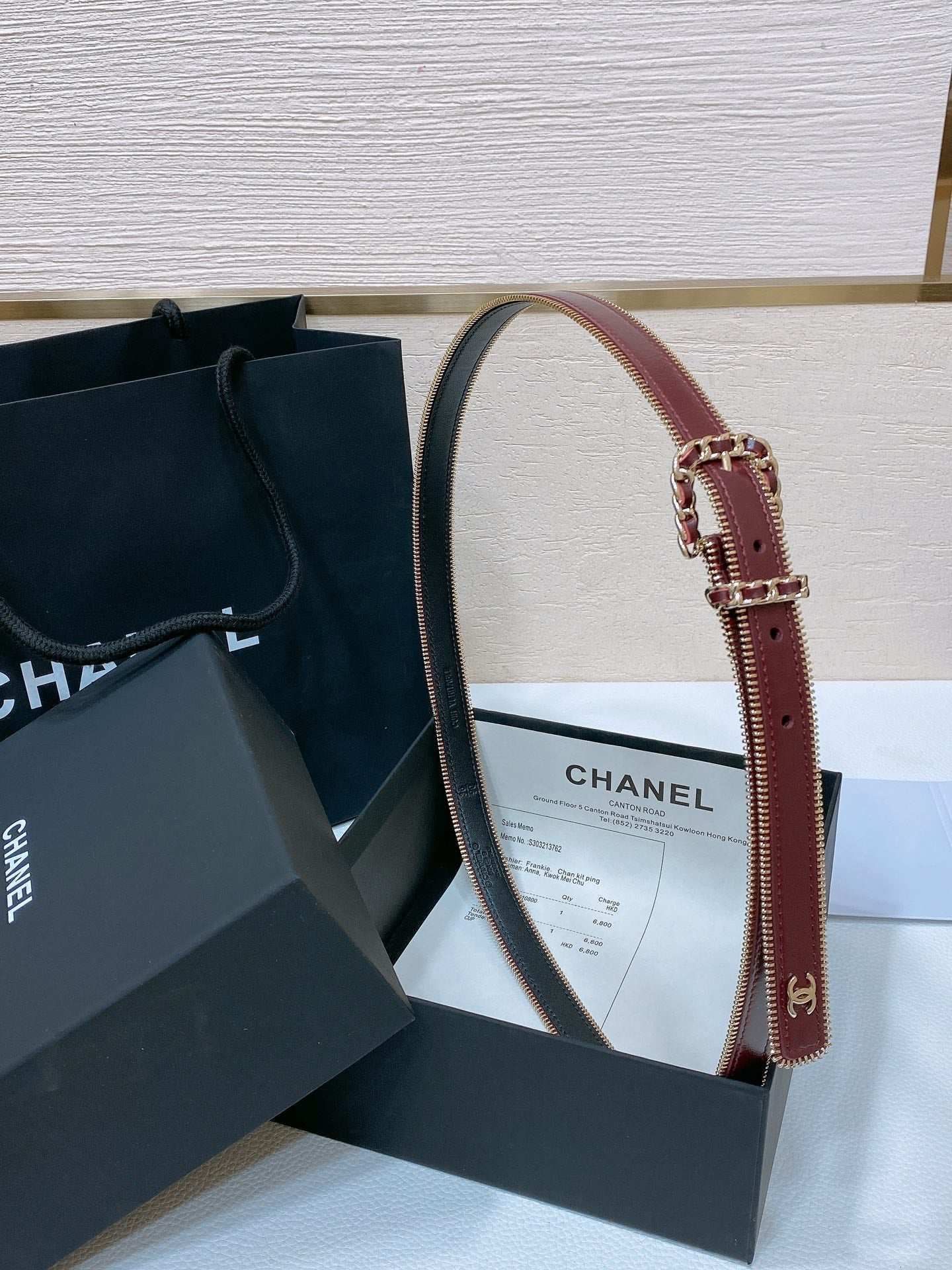 New Cha~nel Imported Shiny Leather 2.0cm Soft and Exquisite Belt