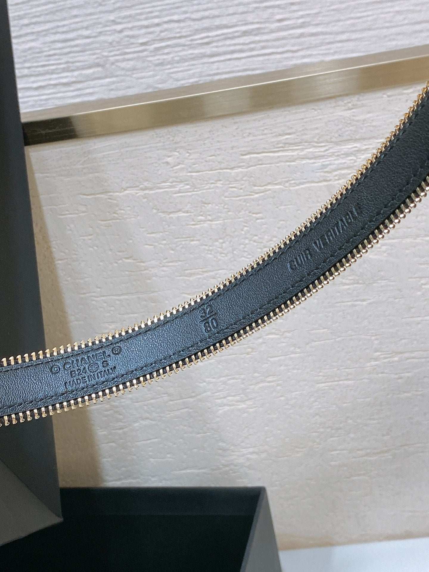 New Cha~nel Imported Shiny Leather 2.0cm Soft and Exquisite Belt