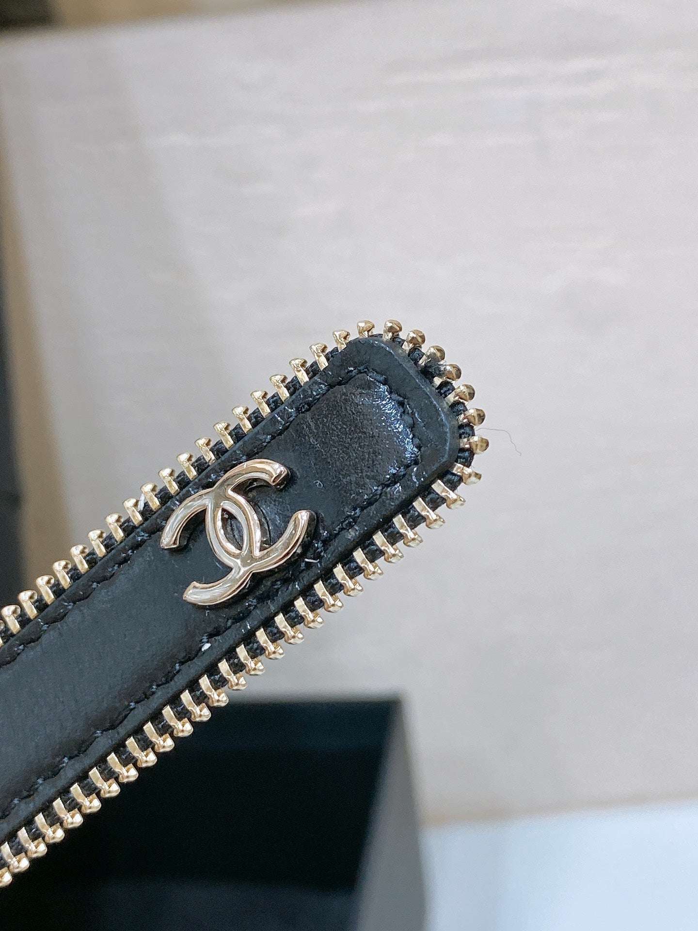 New Cha~nel Imported Shiny Leather 2.0cm Soft and Exquisite Belt