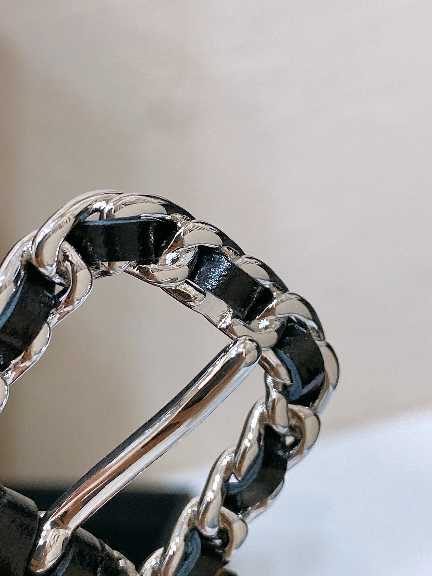 New Cha~nel Imported Shiny Leather 2.0cm Soft and Exquisite Belt