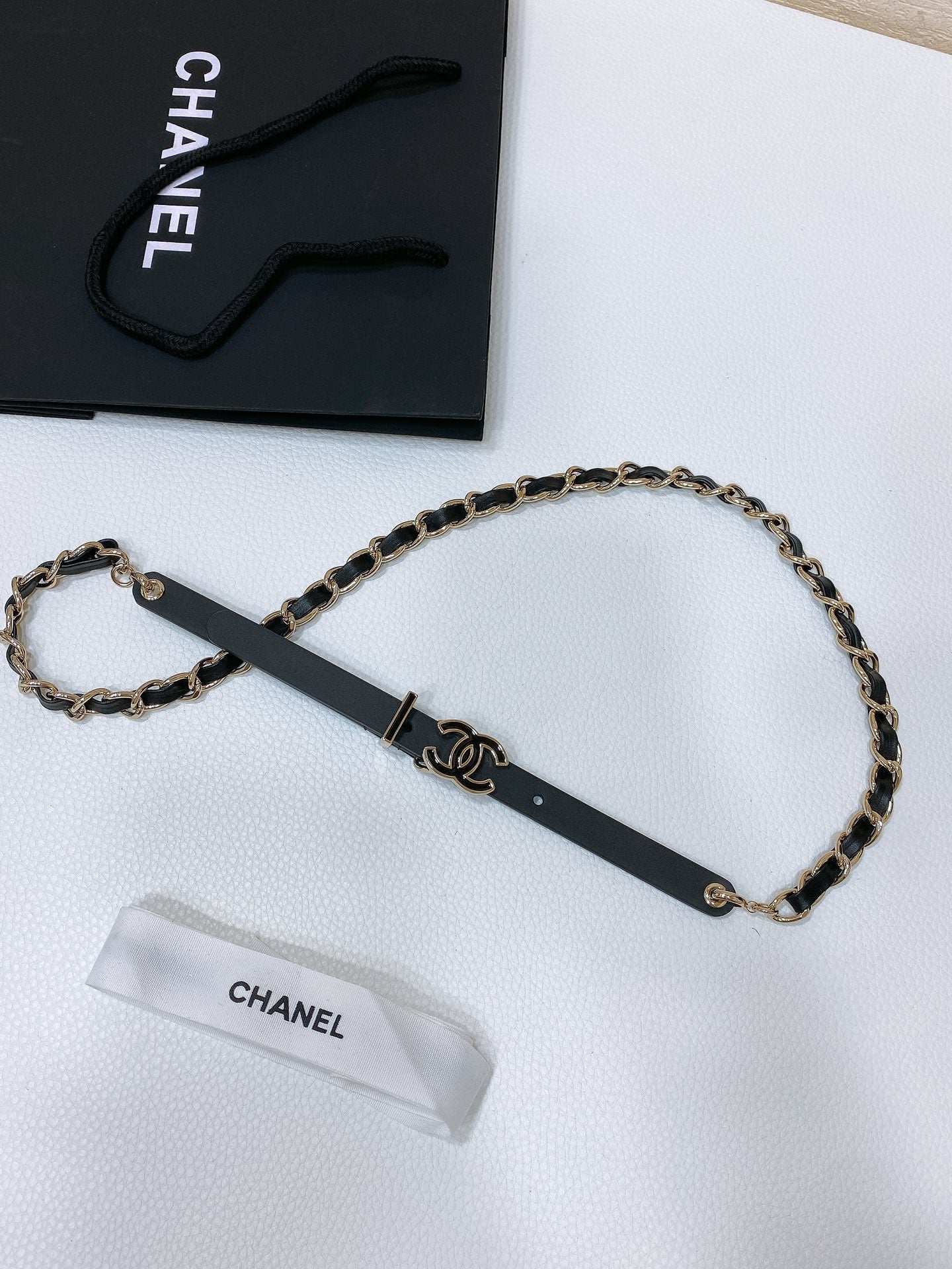 New Cha~nel imported shiny calf leather 1.5cm soft and exquisite touch fashionable belt