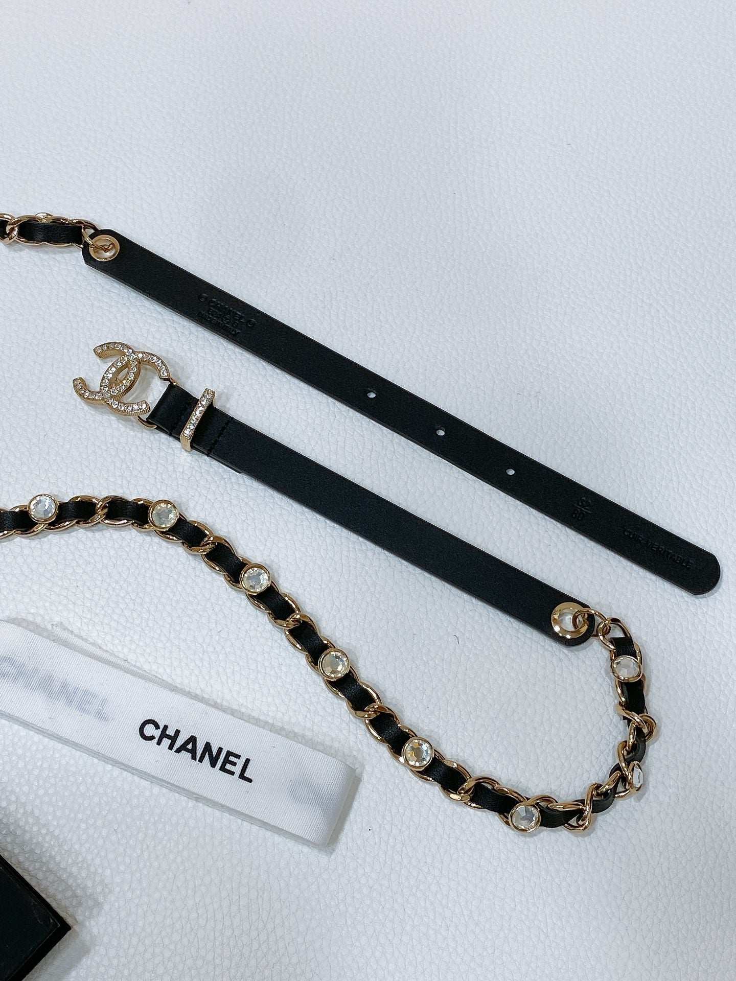 New Cha~nel imported shiny calf leather 1.5cm soft and exquisite touch fashionable belt