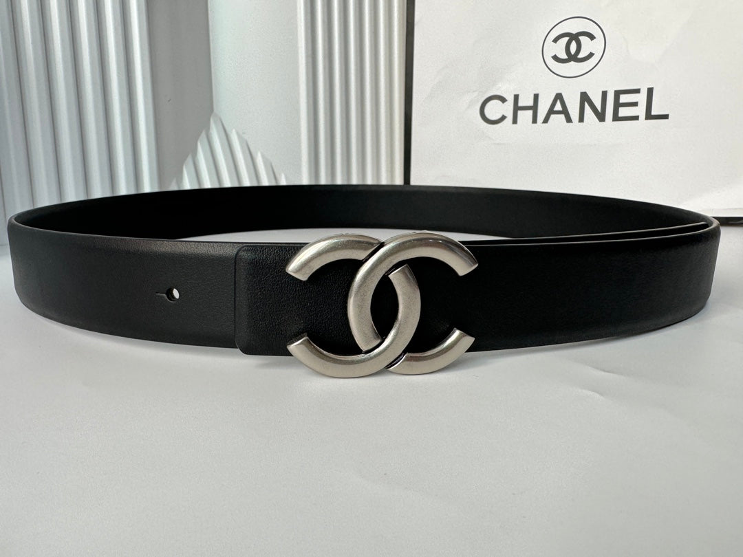 New Cha~nel Fashion Double sided Belt 3cm