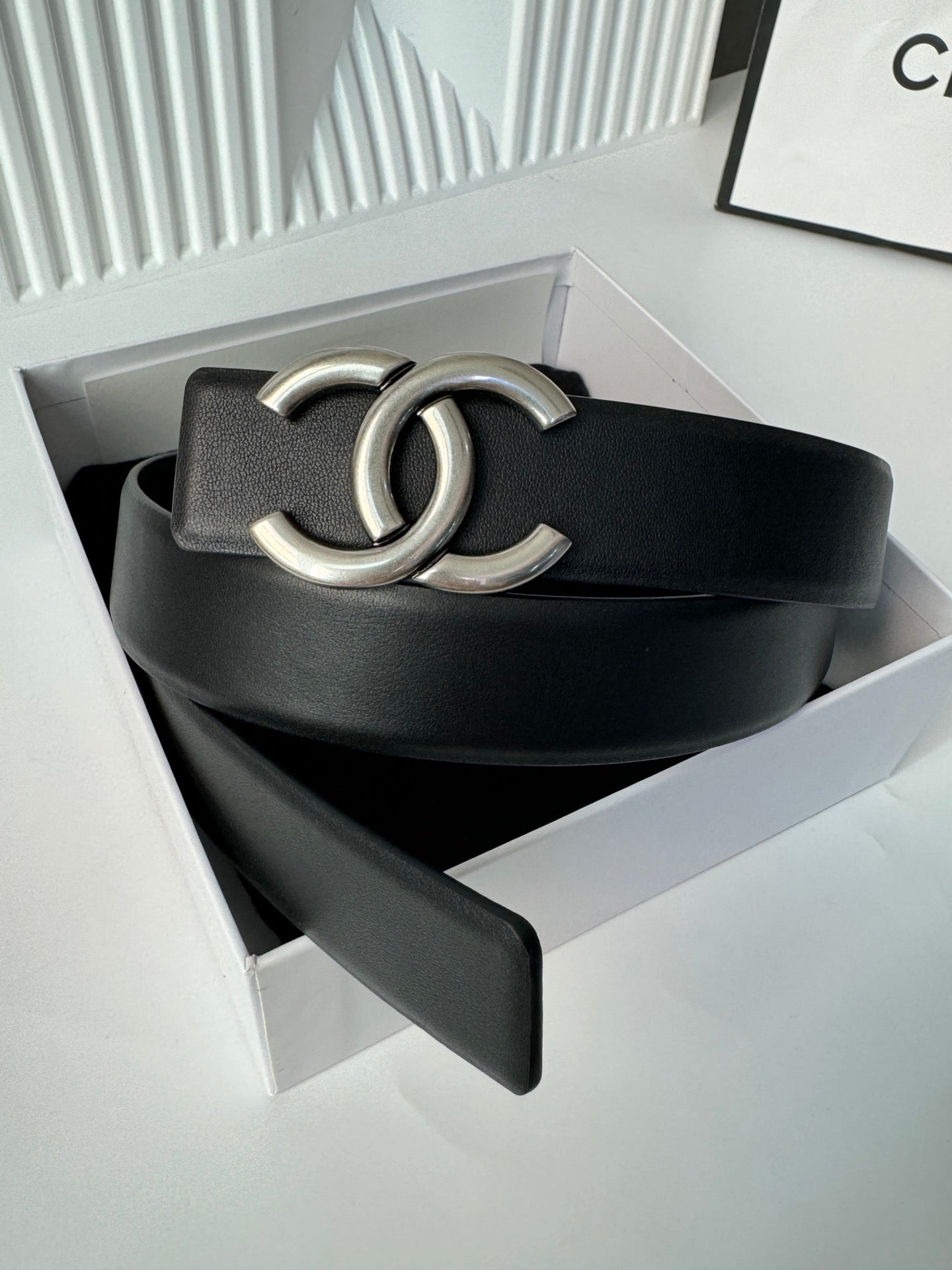 New Cha~nel Fashion Double sided Belt 3cm