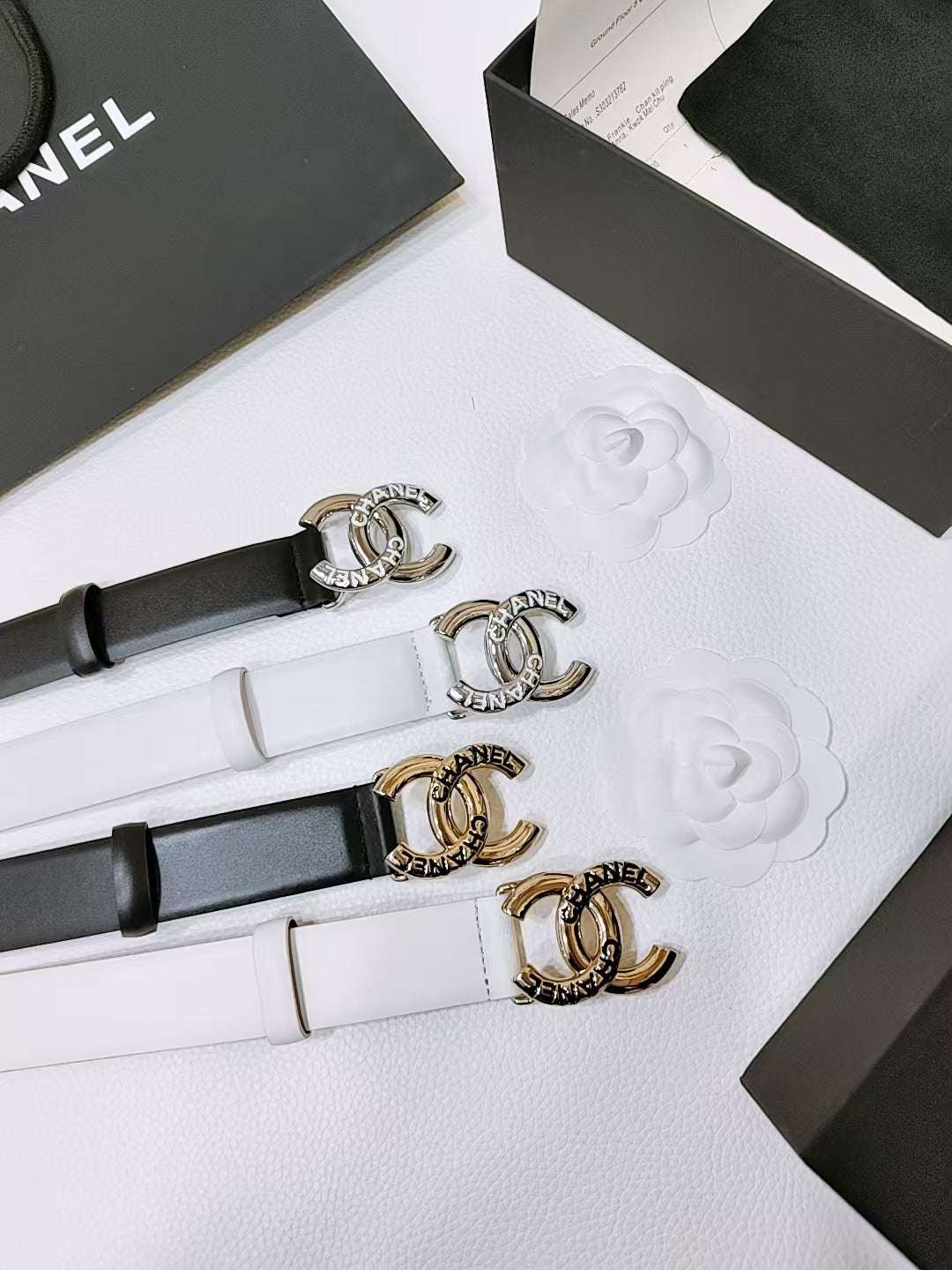 New Cha~nel Classic Exquisite Fashion 3cm Belt