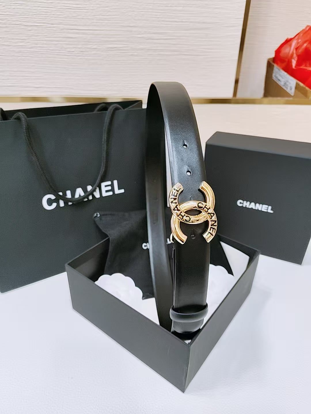 New Cha~nel Classic Exquisite Fashion 3cm Belt