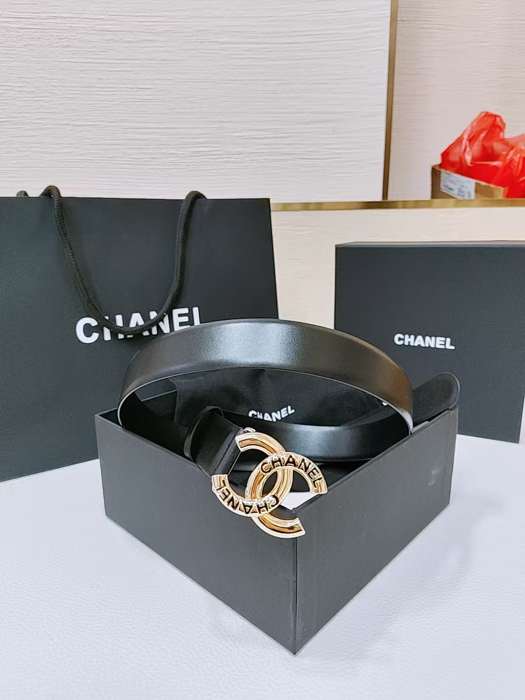 New Cha~nel Classic Exquisite Fashion 3cm Belt