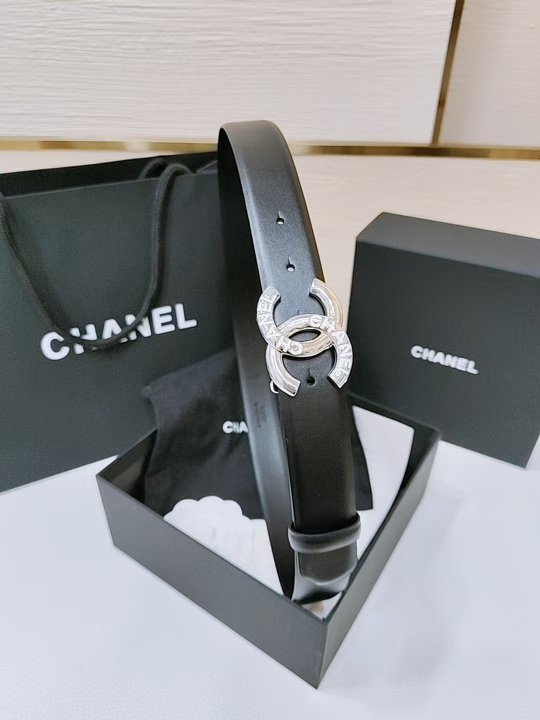 New Cha~nel Classic Exquisite Fashion 3cm Belt