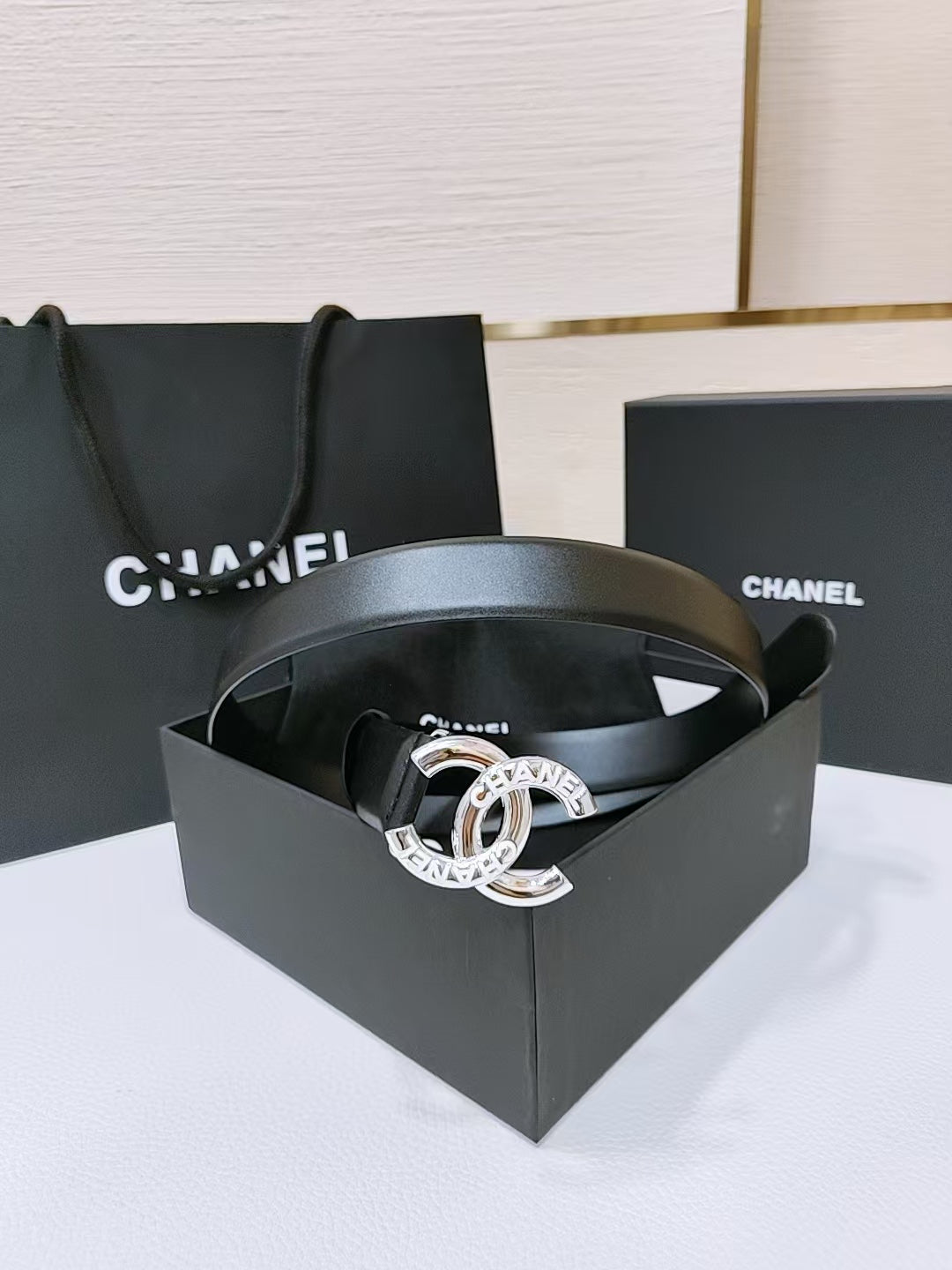 New Cha~nel Classic Exquisite Fashion 3cm Belt