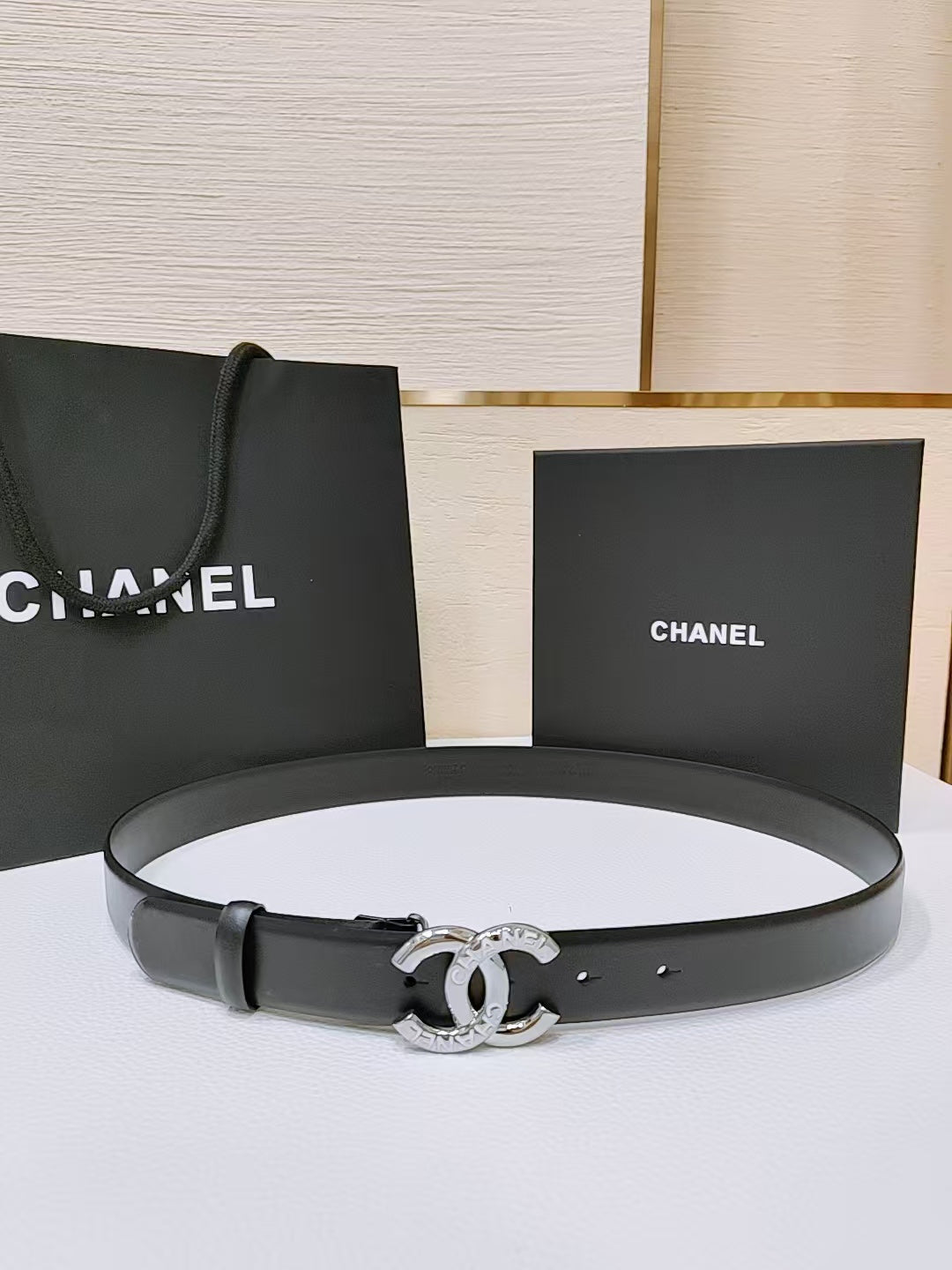 New Cha~nel Classic Exquisite Fashion 3cm Belt