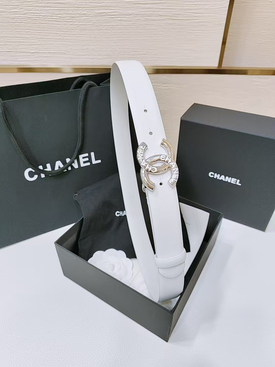 New Cha~nel Classic Exquisite Fashion 3cm Belt