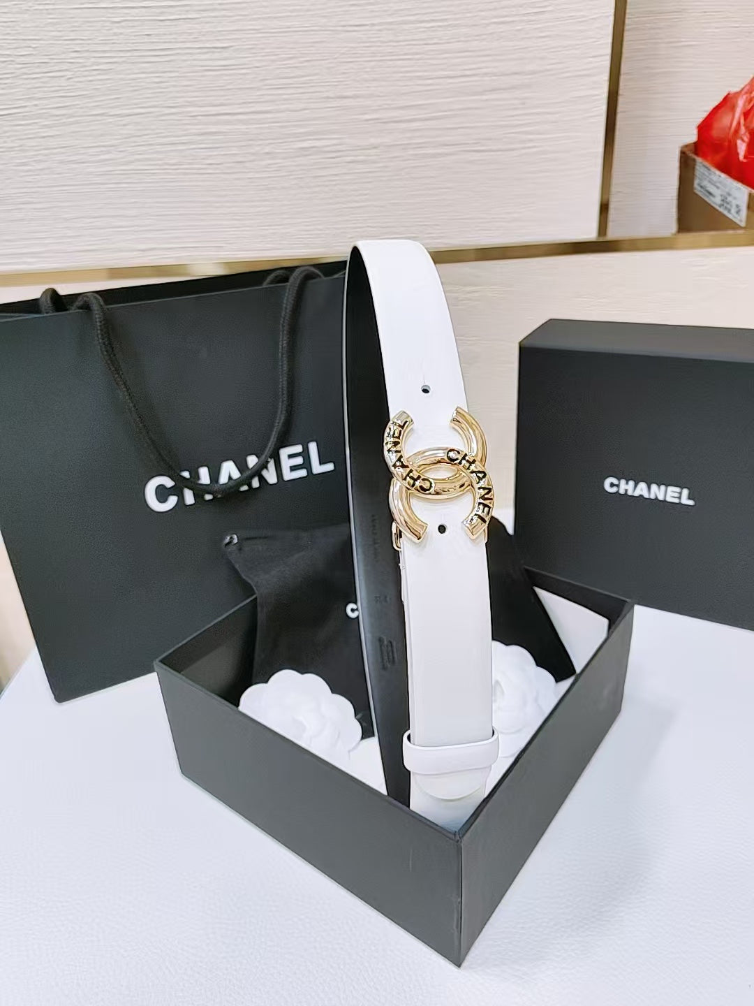 New Cha~nel Classic Exquisite Fashion 3cm Belt