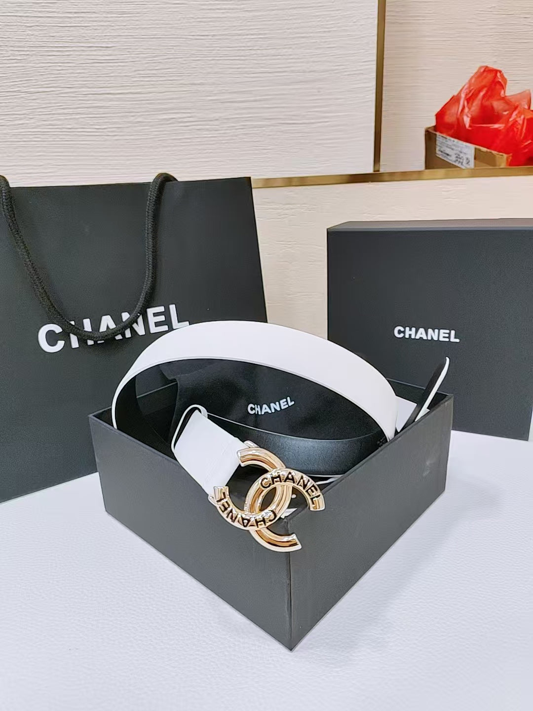 New Cha~nel Classic Exquisite Fashion 3cm Belt