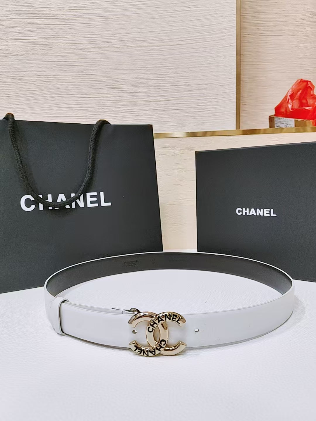 New Cha~nel Classic Exquisite Fashion 3cm Belt