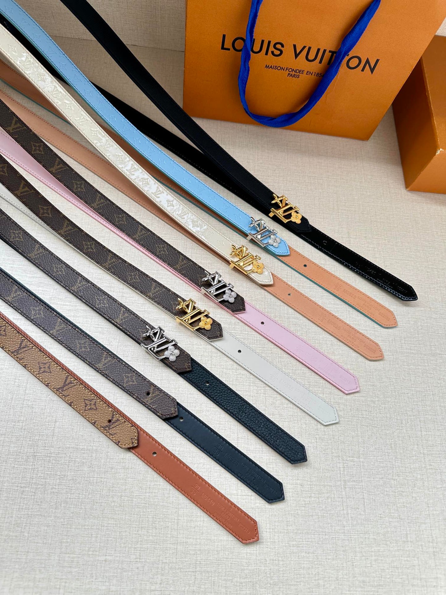 New fashion women's double-sided waist belt lock 20mm