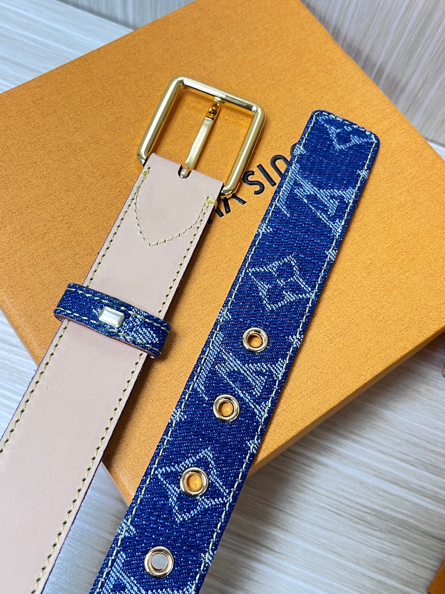 New Fashion LVX MD LV D-Ring Women's Double sided Belt 30mm