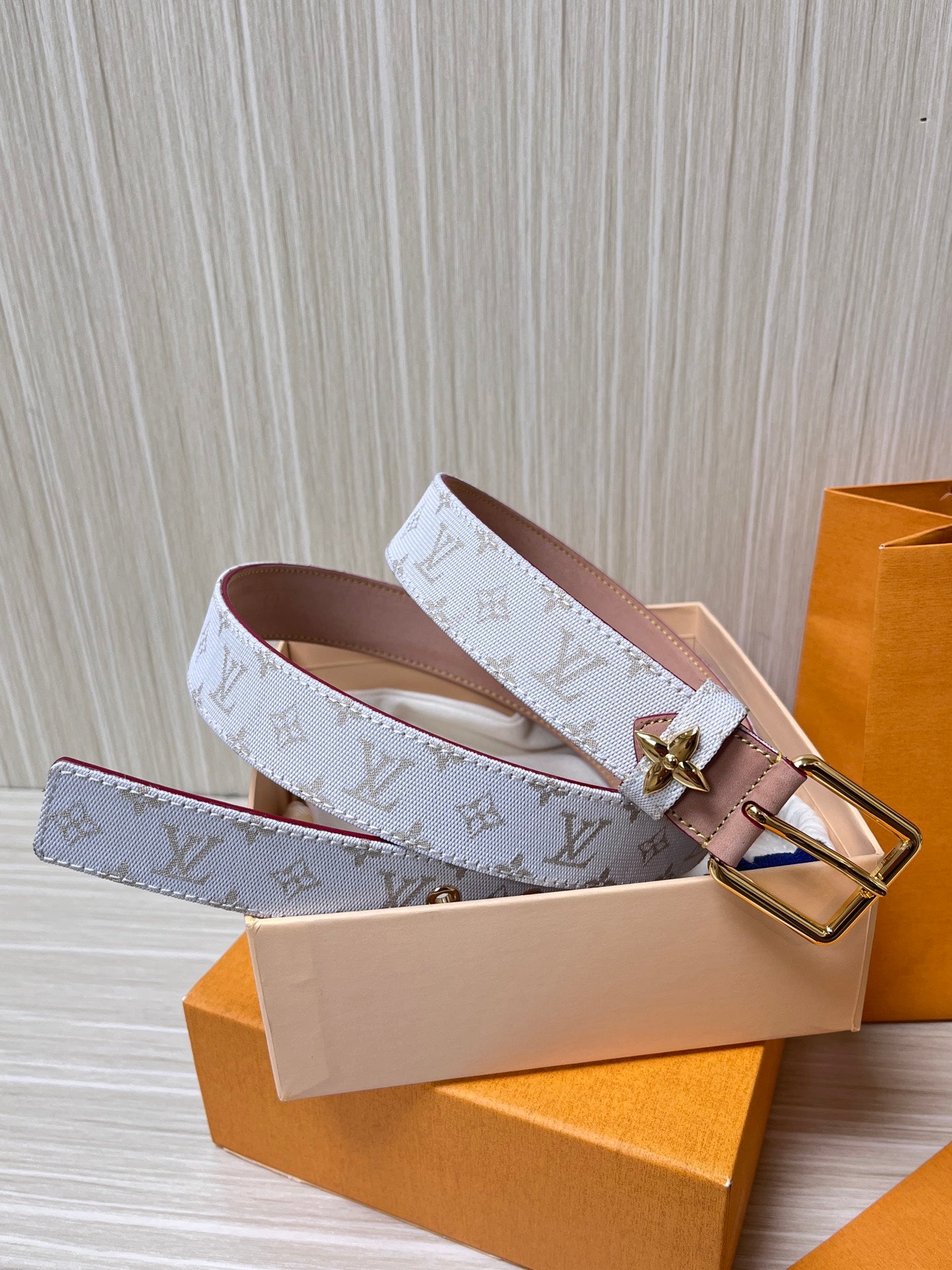 New Fashion LVX MD LV D-Ring Women's Double sided Belt 30mm