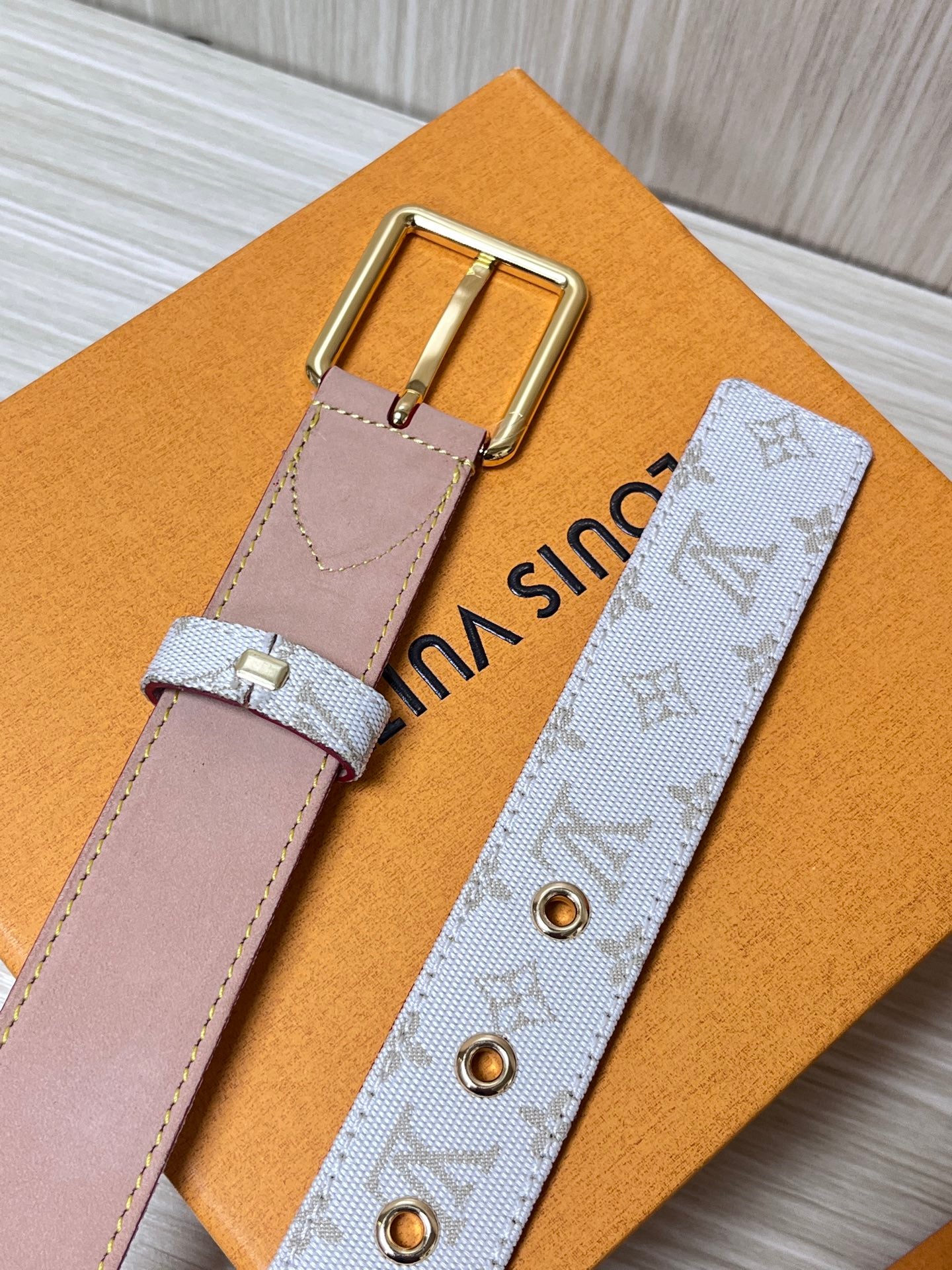 New Fashion LVX MD LV D-Ring Women's Double sided Belt 30mm