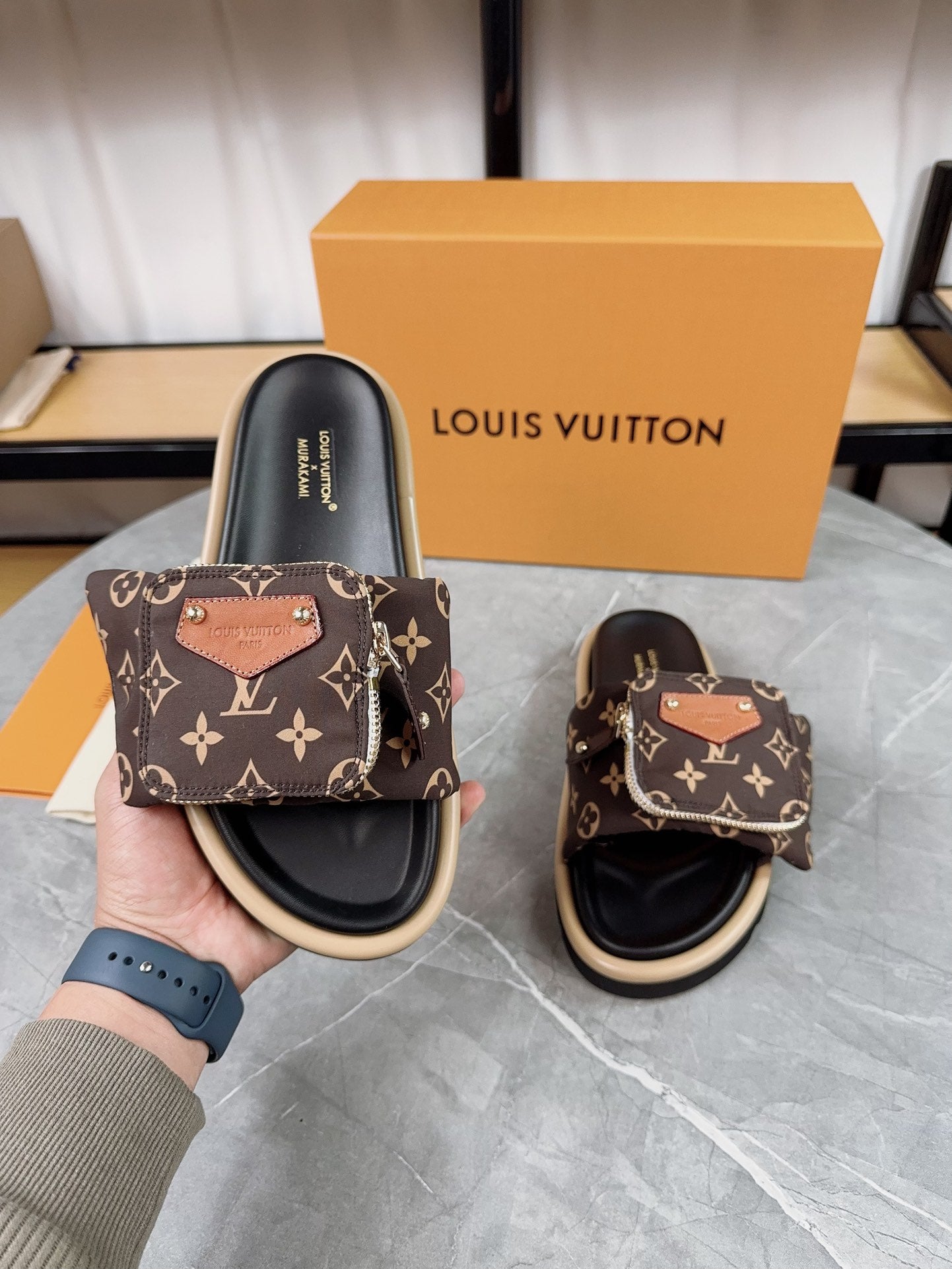 New luxury fashion pool pillow comfort Ladies' flat bottomed anti-skid slippers