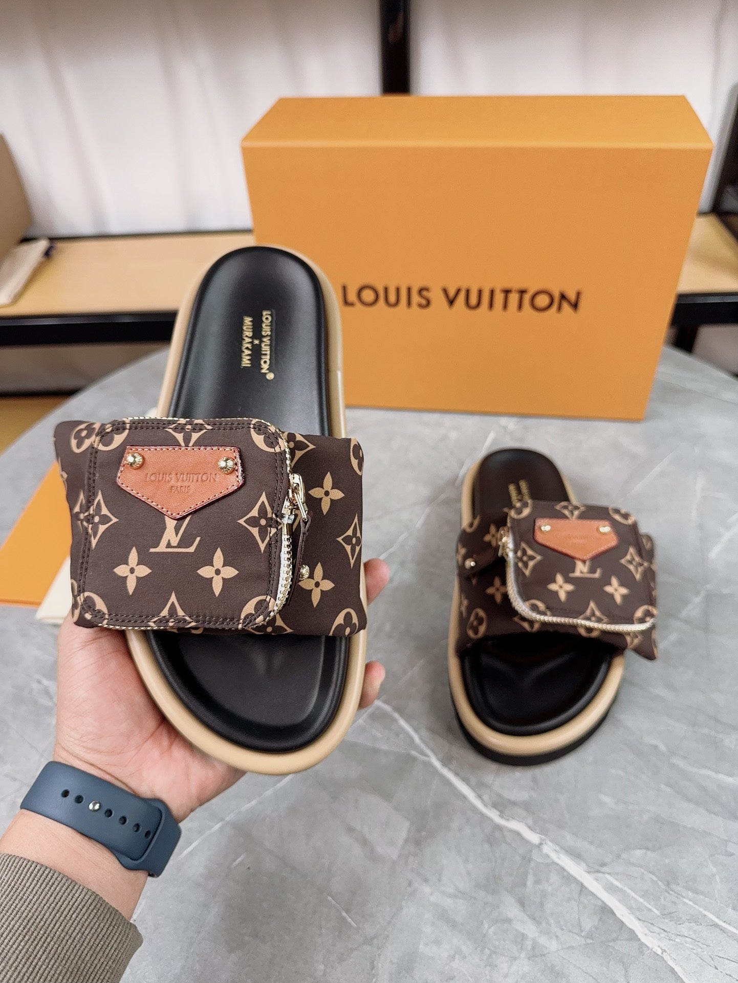 New luxury fashion pool pillow comfort Ladies' flat bottomed anti-skid slippers