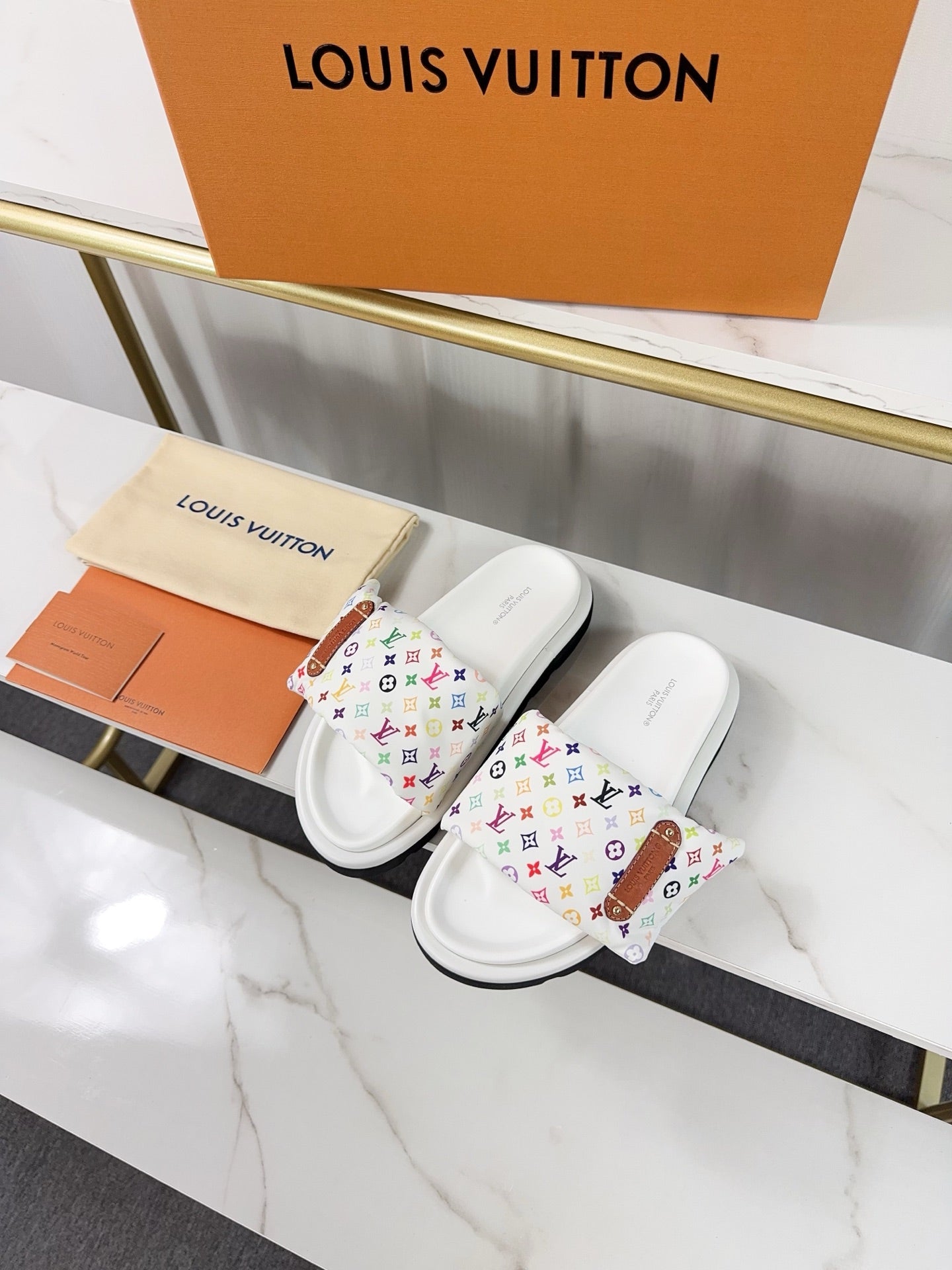 New luxury fashion pool pillow comfort Ladies' flat bottomed anti-skid slippers
