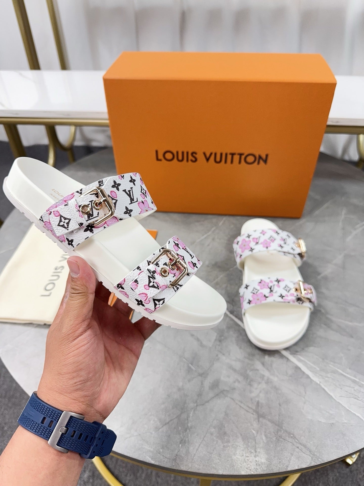 New luxury and fashionable pool pillows comfortable women's non slip slippers