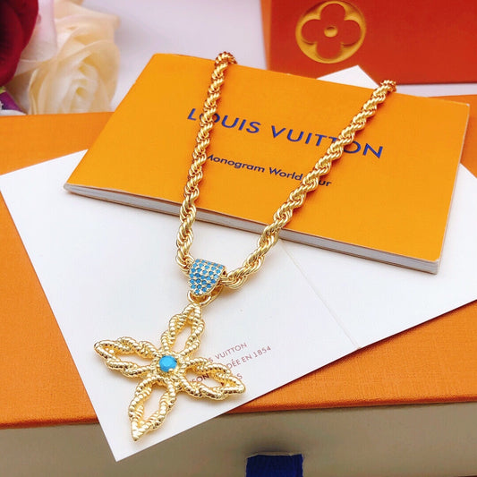 New Fashion Luxury Exquisite Women's Fried Dough Twists Necklace