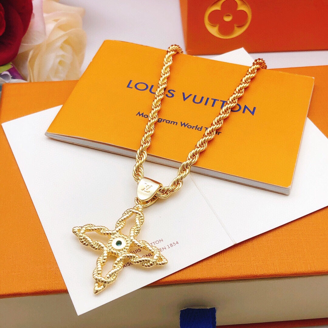 New Fashion Luxury Exquisite Women's Fried Dough Twists Necklace