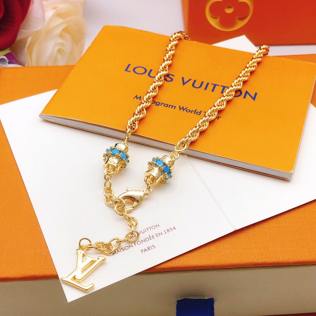 New Fashion Luxury Exquisite Women's Fried Dough Twists Necklace