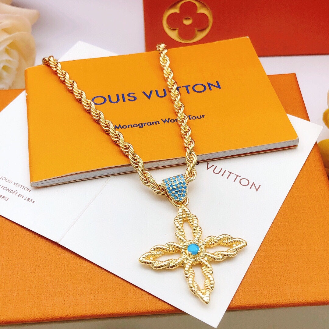 New Fashion Luxury Exquisite Women's Fried Dough Twists Necklace