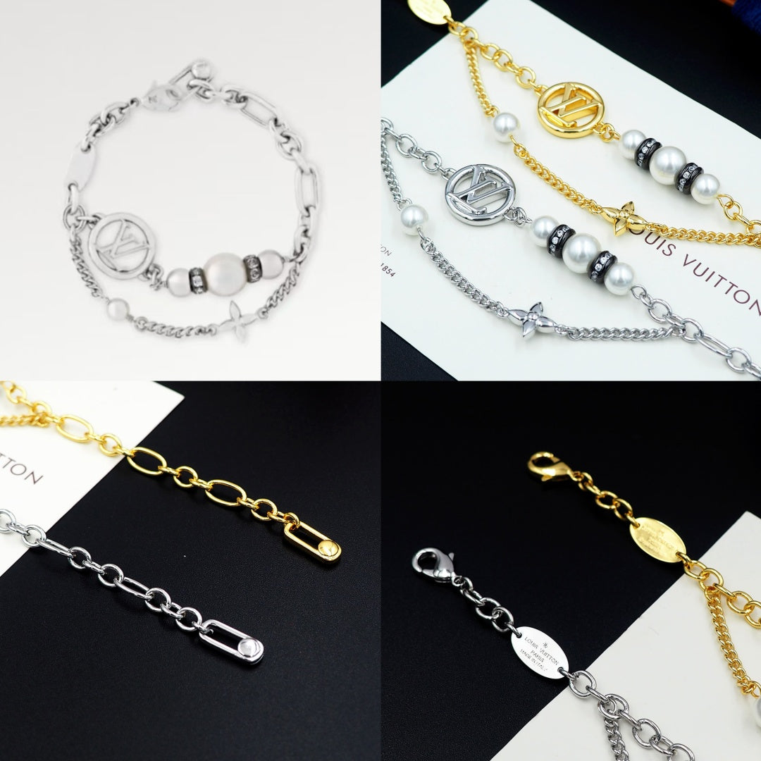 New Fashion Luxury Exquisite Women's  MdchightPeerl Bracelet