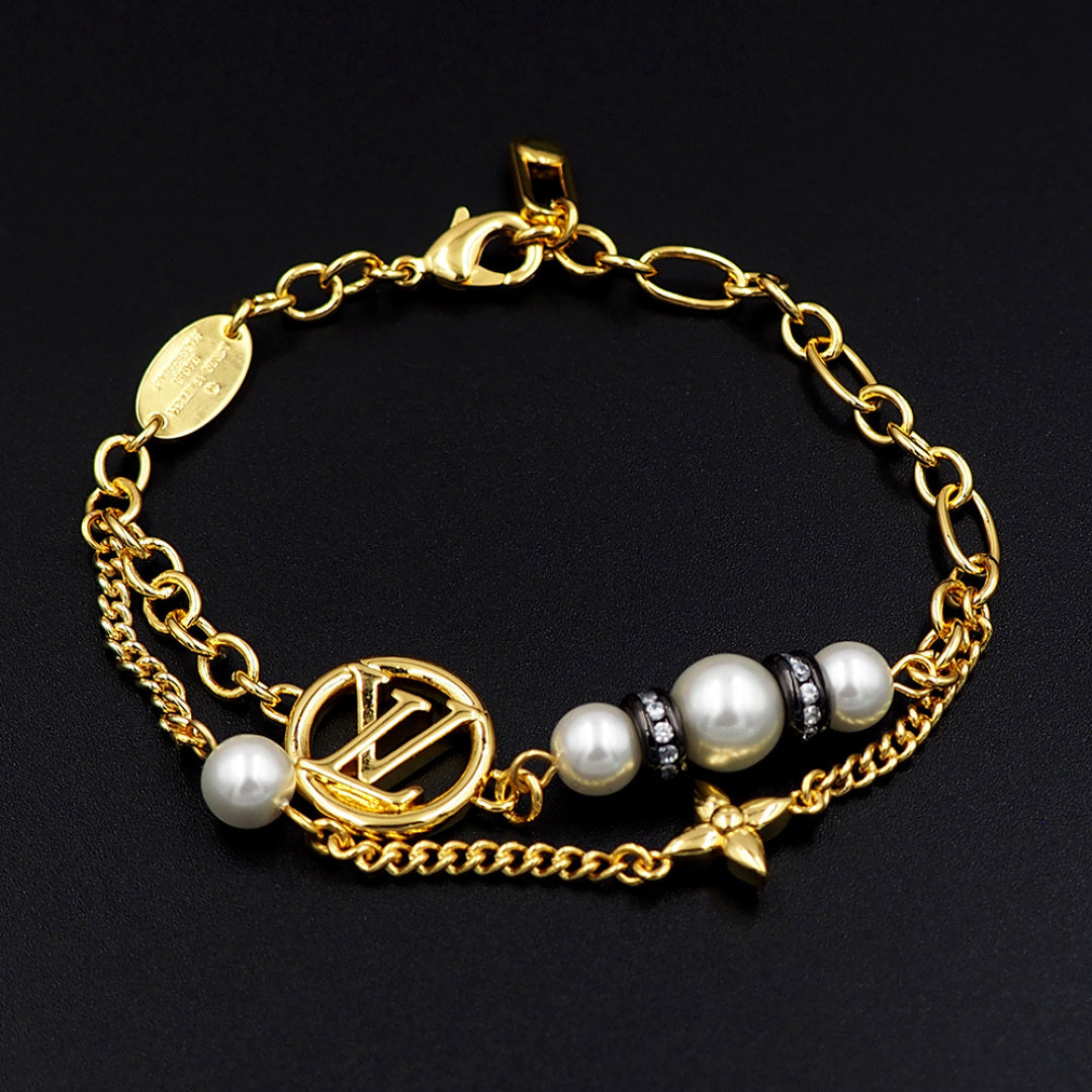 New Fashion Luxury Exquisite Women's  MdchightPeerl Bracelet