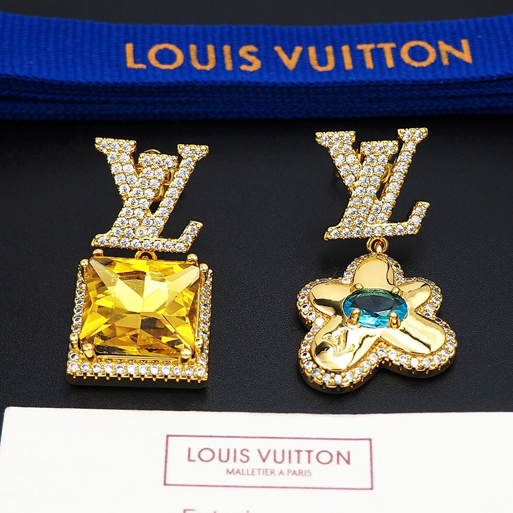 New Fashion light luxuries Exquisite Women's Paracise Stone  Earrings
