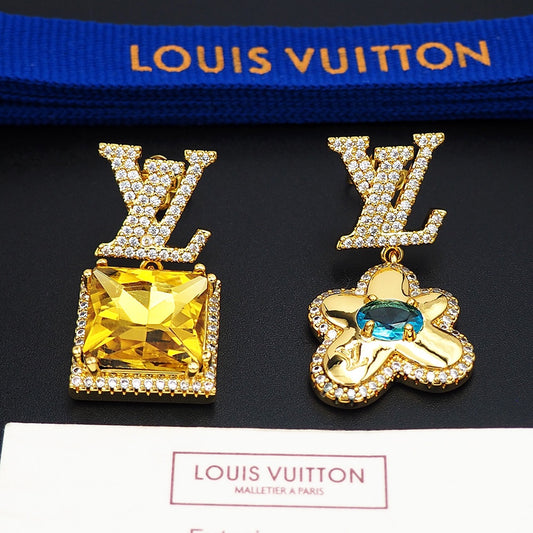 New Fashion light luxuries Exquisite Women's Paracise Stone  Earrings