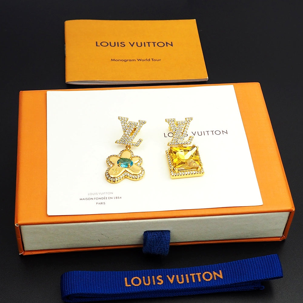New Fashion light luxuries Exquisite Women's Paracise Stone  Earrings