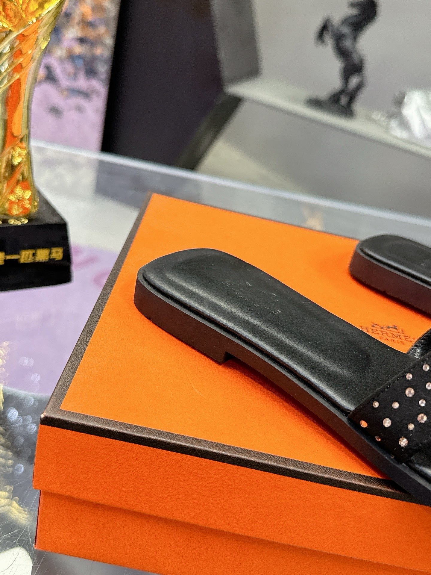 New luxury fashion Ladies' Set with diamonds slippers Oran sandals