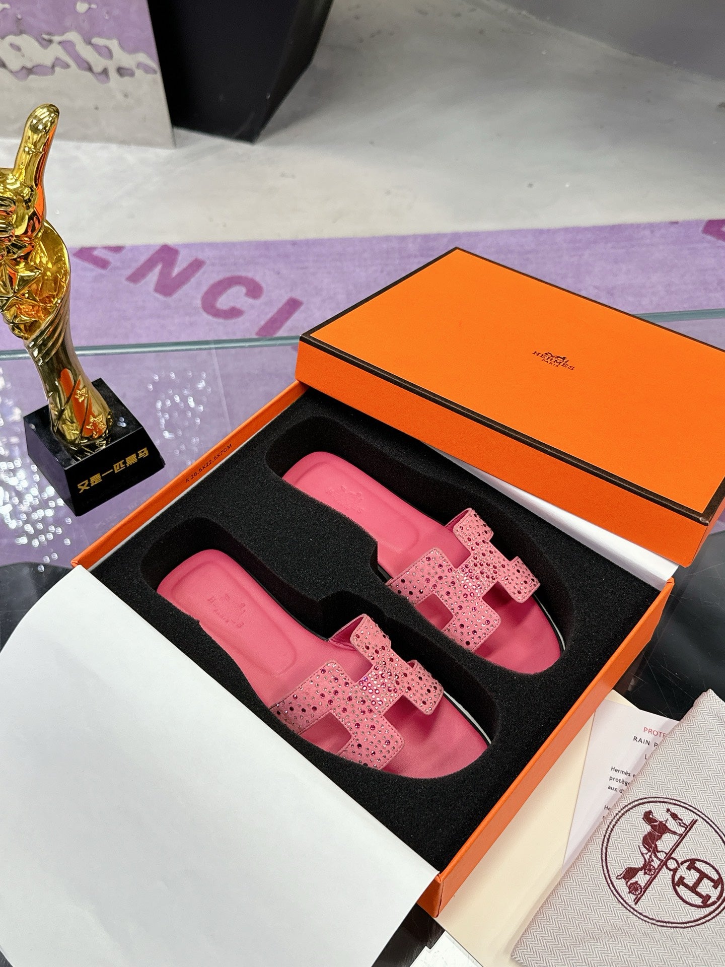 New luxury fashion Ladies' Set with diamonds slippers Oran sandals