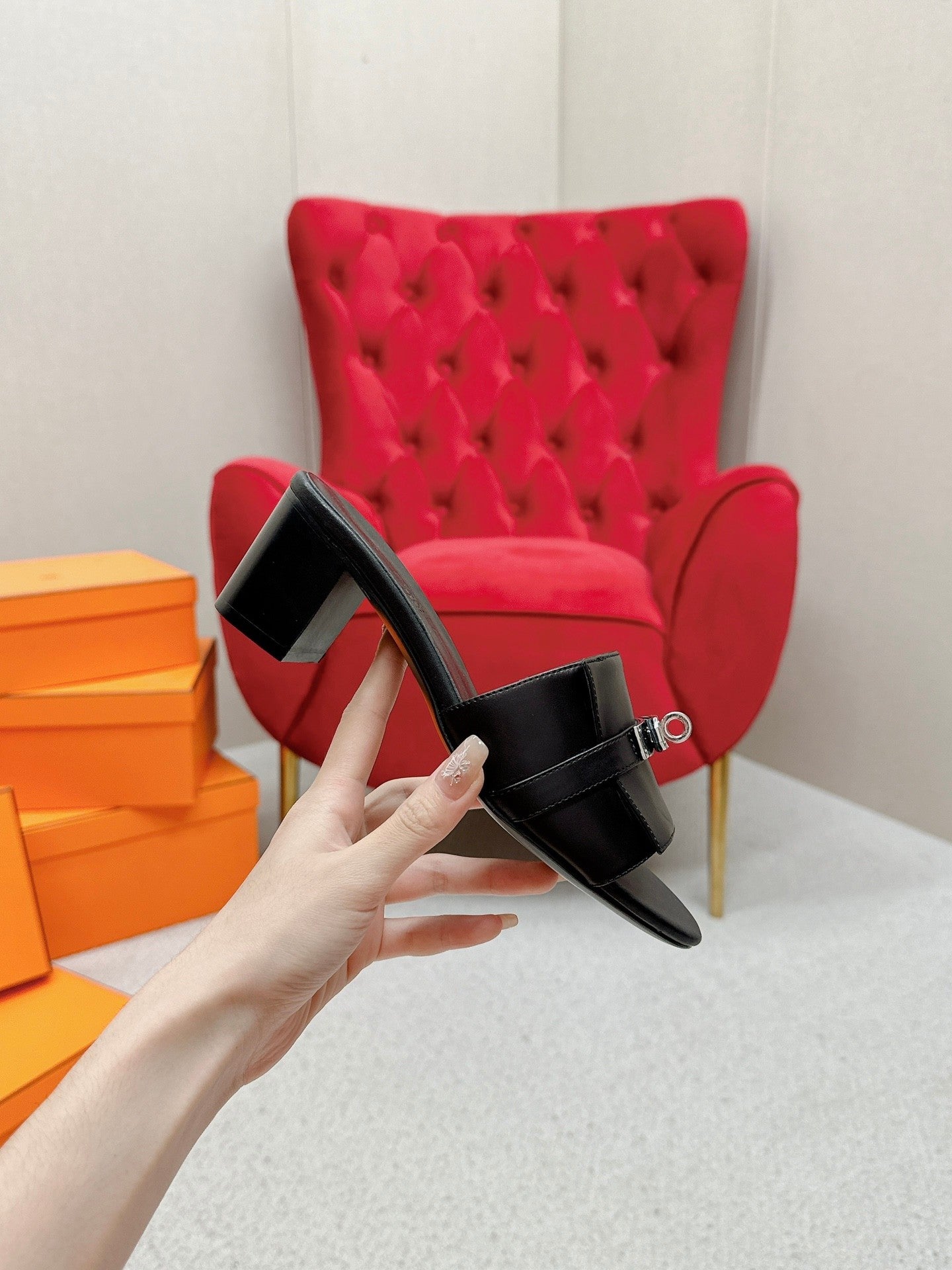 New luxury fashion Kelly Ladies' high-heeled sandals