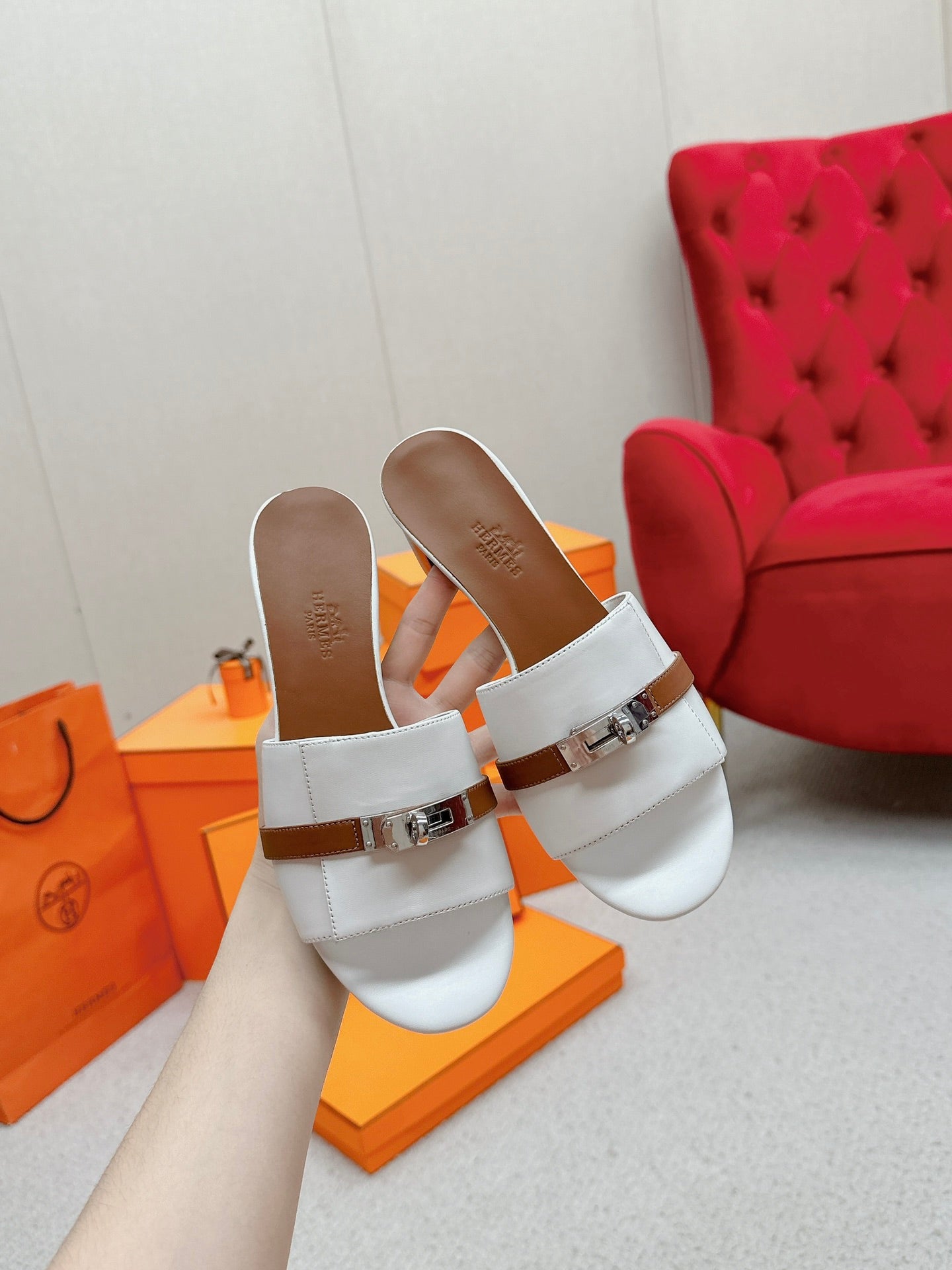 New luxury fashion Kelly Ladies' high-heeled sandals